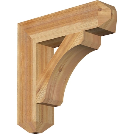 Ekena Millwork Legacy Craftsman Rough Sawn Bracket, Western Red Cedar, 6"W x 26"D x 26"H BKT06X26X26LEC04RWR